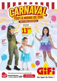 Prospectus Gifi ARTIGUES PRES BORDEAUX : Carnaval