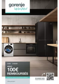 Prospectus Boulanger Trélissac : OFFRE Gorenje: jusqu'à 100€ remboursés !