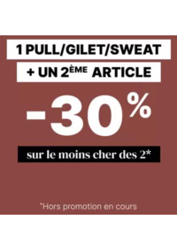 Prospectus Bonobo Cosne Cours Sur Loire : 1 pull / gilet / sweat acheté = -30% sur le 2ème