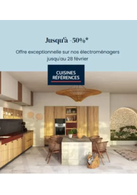 Prospectus Cuisines références SARLAT LA CANEDA : Offre exceptionnelle sur nos électroménagers jusqu'au 28 février