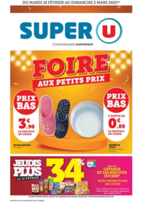 Prospectus Super U ROCHE LEZ BEAUPRE : Foire petits prix