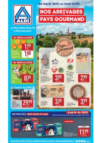 Prospectus Aldi Arnay-le-Duc : NOS ARRIVAGES PAYS GOURMAND