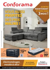 Prospectus Conforama VICHY - CUSSET : Vous aussi profitez des prix malins !