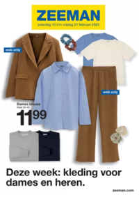 Prospectus Zeeman Ciney : Deze Week: Kleding Voor Dames en Heren.