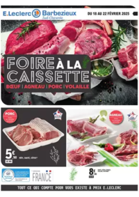 Prospectus E.Leclerc BARBEZIEUX : Foire à la caissette