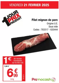 Prospectus Promocash Salaise sur Sanne : 1 jour prix produit