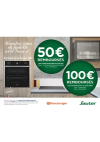 Prospectus Boulanger Wittenhiem : OFFRE Sauter : jusqu'à 100€ remboursés !