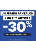 Prospectus Bonobo : pantalon + un 2ème article = -30% sur le moins cher des 2