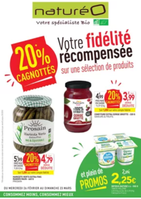 Prospectus NaturéO CORMONTREUIL : Votre fidélité récompensée sur une sélection de produits