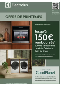 Prospectus Copra SALBRIS : Electrolux vous rembourse jusqu'à 150€