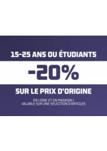 Promos et remises  : 20% pour les étudiants chez Foot Locker!