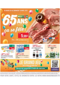 Prospectus Supermarchés Match Hettange-Grande : 65 ANS ça se fête !