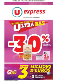 Prospectus U Express LIMOGES RUE DU MAS LOUBIER : Quinzaine Commerçante