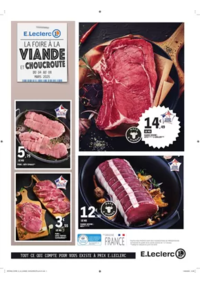 Prospectus E.Leclerc CHAMPFLEURY : FOIRE A LA VIANDE CHOUCROUTE