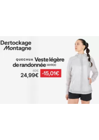 Prospectus DECATHLON Villeneuve d´Ascq 121 boulevard Valmy : Déstockage Montagne