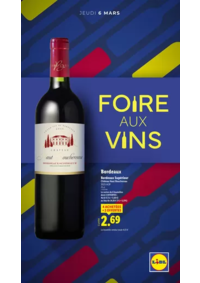 Prospectus Lidl THOUROTTE : Foire aux vins