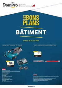 Prospectus Dompro LOUHANS : Bons plans bâtiment 2025