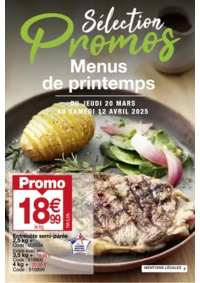 Prospectus Promocash Saint Lambert des Levées : Menus de printemps