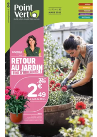 Prospectus Point Vert Brasparts : RETOUR AU JARDIN FINI D'HIBERNER !