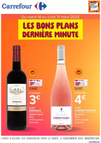 Prospectus Carrefour Drive VILLERS BOCAGE Rue Georges Clémenceau : LES BONS PLANS DE DERNIERE MINUTE “SPECIAL VINS”