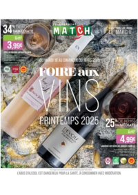 Prospectus Supermarchés Match Saint-Avold : FOIRE AU VINS PRINTEMPS 2025