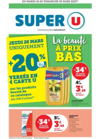 Prospectus Super U JARD SUR MER : Spécial Beauté