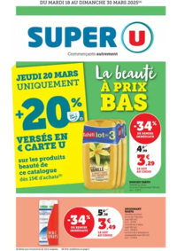 Prospectus Super U MAMERS : Spécial Beauté