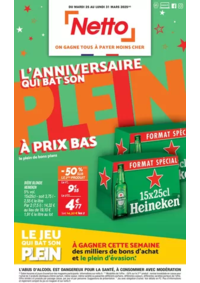 Prospectus Netto Crépy-en-Valois : L'anniversaire qui bat son plein à prix bas