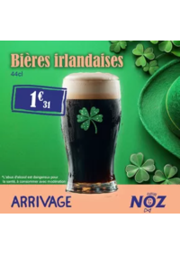 Prospectus Noz Saint Aubin sur Scie : Bières irlandaises