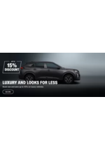 Promos et remises  : Save up to 15% on luxury vehicles