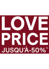 Prospectus Etam Lingerie BOULOGNE-BILLANCOURT : LOVE PRICE Jusqu'à -50%