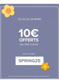 Prospectus Padd Clermont Ferrand : Jusqu’au 26 mars, profitez de 10€ offerts dès 50€ d’achat avec le code SPRING25