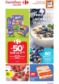 Prospectus Carrefour Market AMBERT : PRODUITS LAITIERS ET VÉGÉTAUX