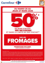 Promos et remises  : OPERATION BON D’ACHAT SUR LE FROMAGE