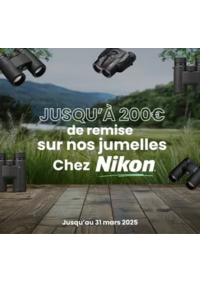 Prospectus Phox Un regard différent : JUSQU'À 200€ de remise sur nos jumelles Chez Nikon