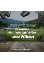 Prospectus PHOX : JUSQU'À 200€ de remise sur nos jumelles Chez Nikon