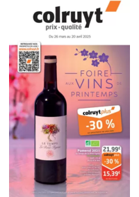 Prospectus Colruyt BRAZEY EN PLAINE : Foire aux vins de printemps