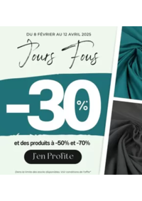 Prospectus TOTO BORDEAUX 21 rue du Loup : -30% immédiat sur une sélection de produits et jusqu’à -50% et -70% sur d’autres articles !