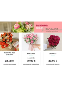 Prospectus Florajet : Livraison fleurs de saison