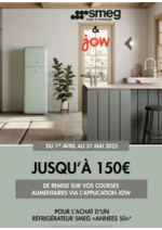 Promos et remises  : Smeg vous offre jusqu'à 150€ de remise sur vos courses alimentaires via l'application JOW