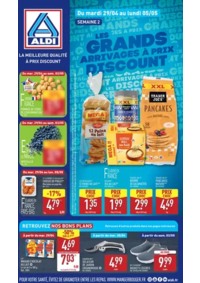 Prospectus Aldi Bourbon-Lancy : Les grandes arrivages à prix discount