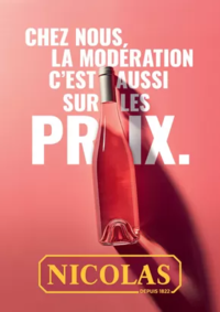 Prospectus NICOLAS DOMONT : Chez nous, la modération c'est aussi sur les prix