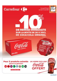 Prospectus Carrefour Drive BRIANCON : 10% DE REMISE IMMEDIATE COCA ORIGINAL ET PLUS DE PROMOS