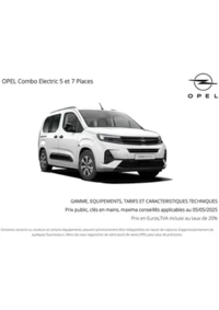 Prospectus Distributeur OPEL GARAGE GUITARD BROMMAT : Opel Combo Electric