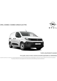 Prospectus Distributeur OPEL GARAGE FELDBAUER SARL SAINT-LOUIS : Opel Combo Cargo