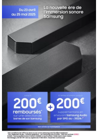 Prospectus Boulanger Tourcoing : Jusqu'à 200€ remboursés sur une sélection de barre de son Samsung