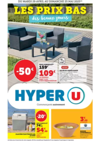 Prospectus Hyper U PARTHENAY : Les beaux jours !