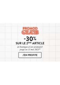 Prospectus Promod Compiegne : -30% sur le 2ème article