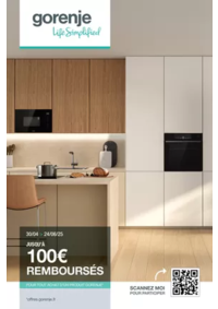 Prospectus Boulanger Béthune : OFFRE Gorenje: jusqu'à 100€ remboursés !