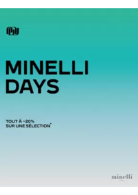 Prospectus Minelli Aulnay-sous-Bois : Minelli days Jusqu'à -20%